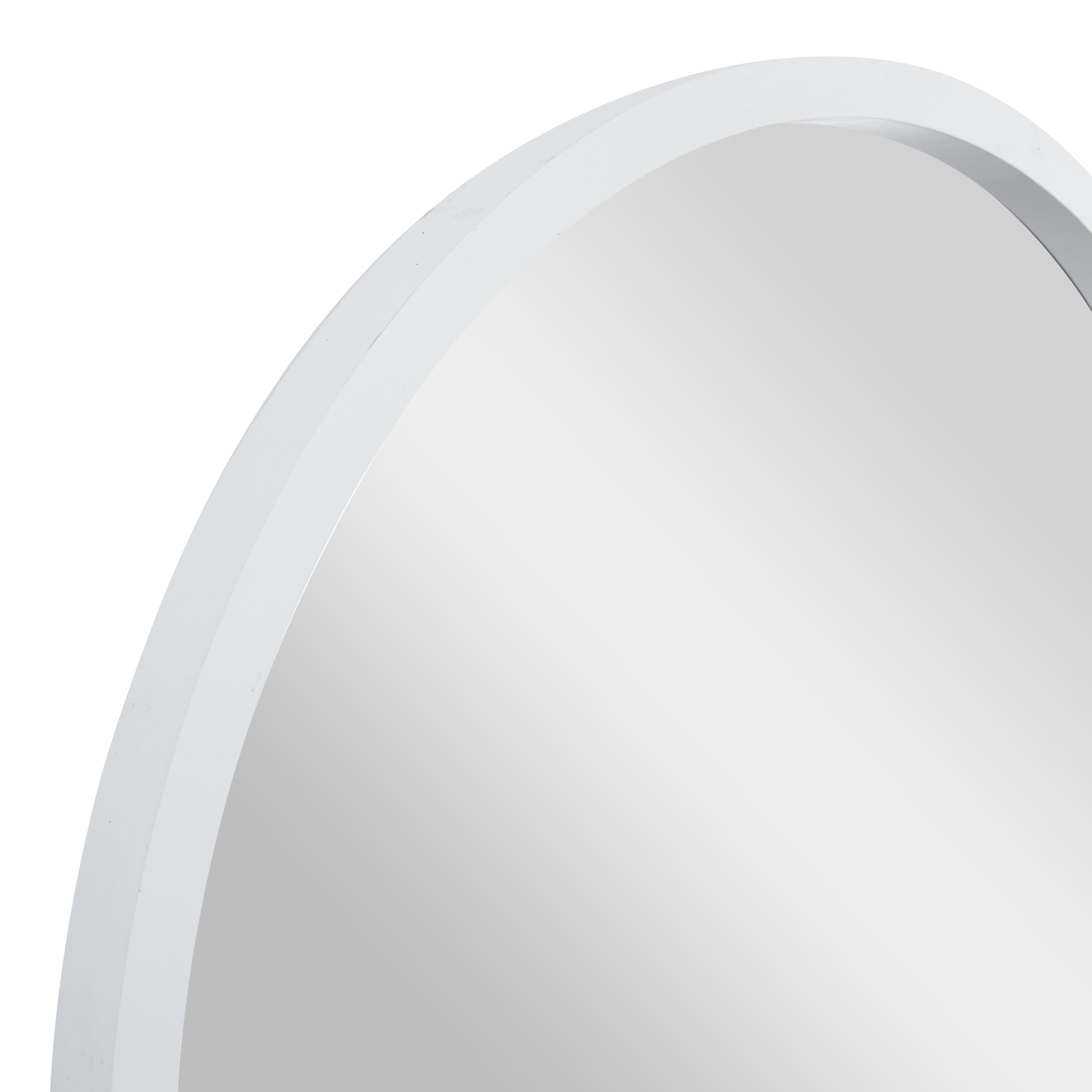 DecMode 42" x 42" White Wall Mirror