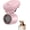 Pink, variant on Clip-On Hat Fan, 2 Inch Mini Portable Rechargeable Fan with 3 Speeds, Foldable Personal Cooling Fan for Baseball Cap, Visor Hat, Travel, Sports, Outdoor