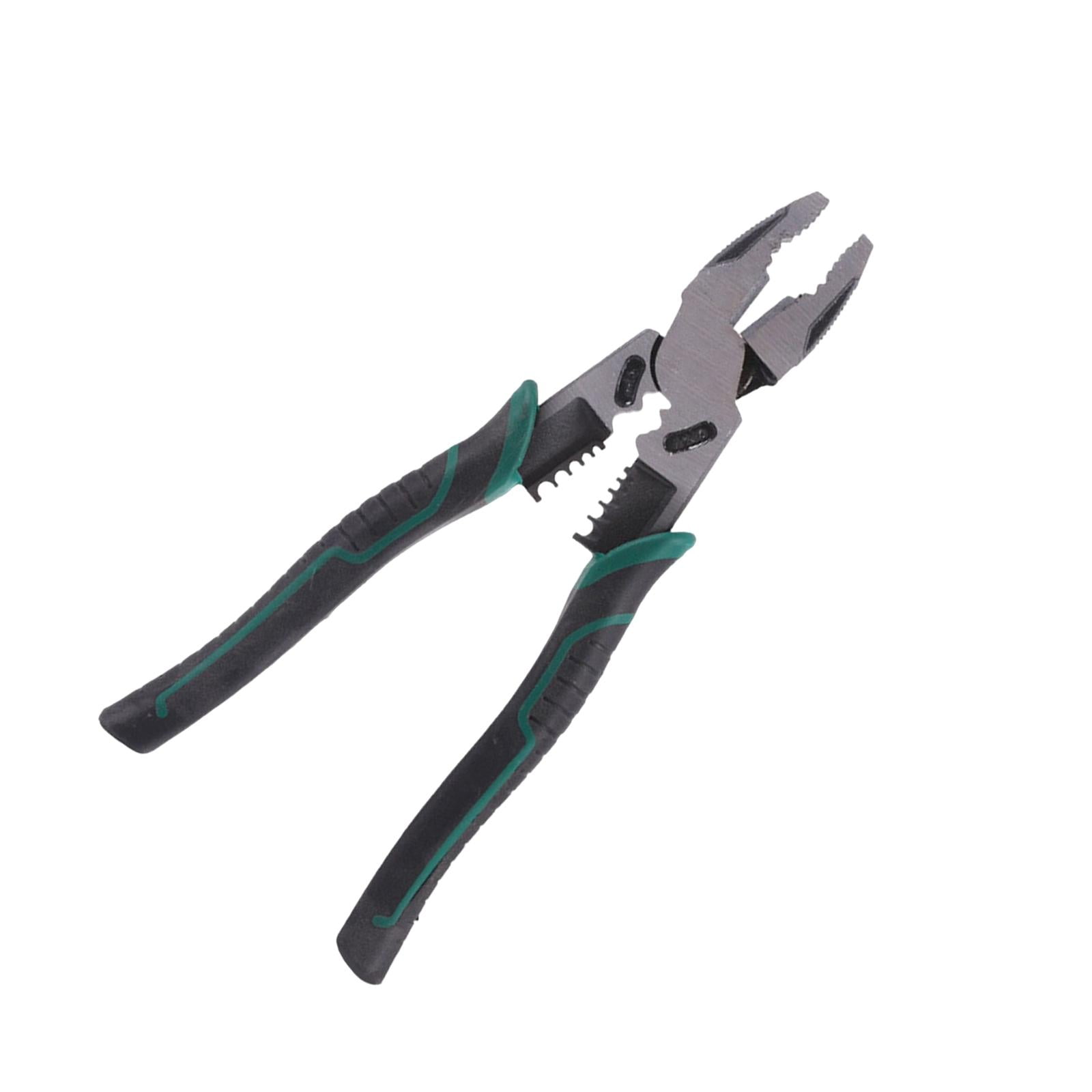 LEONTOOL 6 In 1 Multifunctional Electrician Pliers 8 Inch Heavy Duty Long  Nose Pliers with Wire Stripper Crimper Cutter Needle Nose Pliers for  Electrical Wiring Work Industrial or Household 