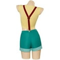 thumbnail image 4 of MelangCos Women Misty Costume Anime Cosplay Crop Top Shorts Suspender Set for Halloween Party, 4 of 7