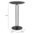thumbnail image 2 of Derry Bar Table Black Bar Table, Modern Style, Faux Wood MDF round shape tabletop, Steel, Indoor Bar, 2 of 2