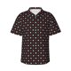 thumbnail image 1 of Balery Red and white polka dots Camisas hawaianas de manga corta para hombre, camisas playeras de corte holgado, camisas de vacaciones con botones,Large, 1 of 7