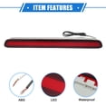 thumbnail image 4 of Unique Bargains High Level 3rd Third Brake Light Stop Lamp Compatible for Toyota Hilux M70 M80 4dr Pickup ABS Red, 4 of 6