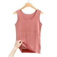 thumbnail image 4 of LYXSSBYX Tank Tops for Women Women's Seamless Suspender With Added Velvet and Thick Back Protection Bottom Coat Tank Tops Round Neck Tank Tops, 4 of 5