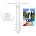 thumbnail image 2 of stanreset Parasol de Plage Ancre de Sable Accessoires de Parasol de Plage 5 Spirales 1 Crochet, 2 of 9