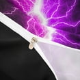 thumbnail image 5 of meiyoeat Neon Lightning Pattern Twin Bedding for Boys, Electric Purple Print Duvet Cover Set, Black Reversible2 Pieces, 1 Duvet Cover and 1 Pillowcase, 5 of 7