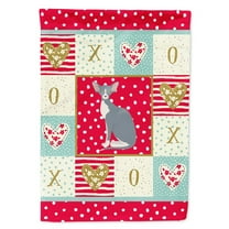 Carolines Treasures CK5779CHF Peterbald Cat Love Flag Canvas House Size Large multicolor