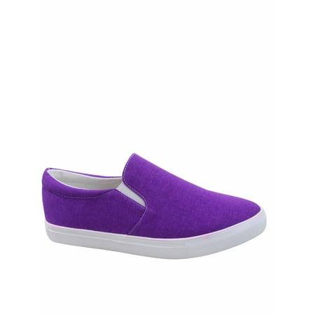 

Design-1 Fashion Colors Prints Comfort Slip On Round Toe Flat Sneaker Shoes