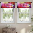thumbnail image 2 of LALILO Kitchen Curtain Valance With Birch Trees And Birds Rod Pocket Window Curtain 52"x 18" Set of 2, 2 of 7