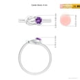 thumbnail image 4 of ANGARA Natural 0.25 Ct. Amethyst Solitaire Ring in 14K White Gold for Women (Ring Size: 3.5), 4 of 9