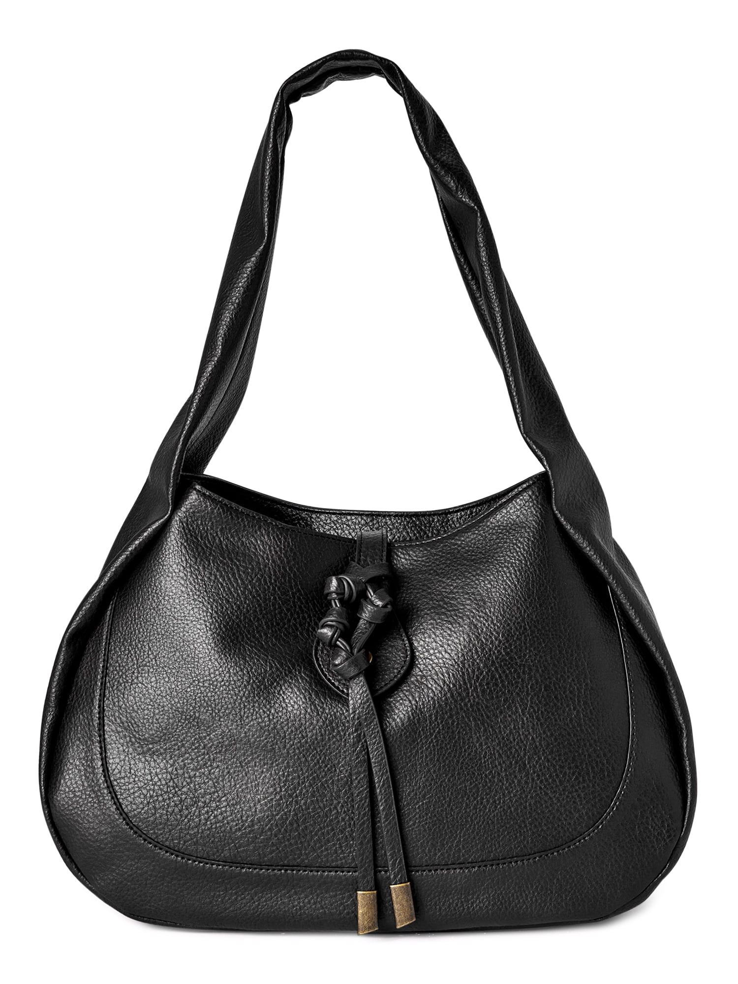 Time and Tru Women’s Brooks Shoulder Handbag Black