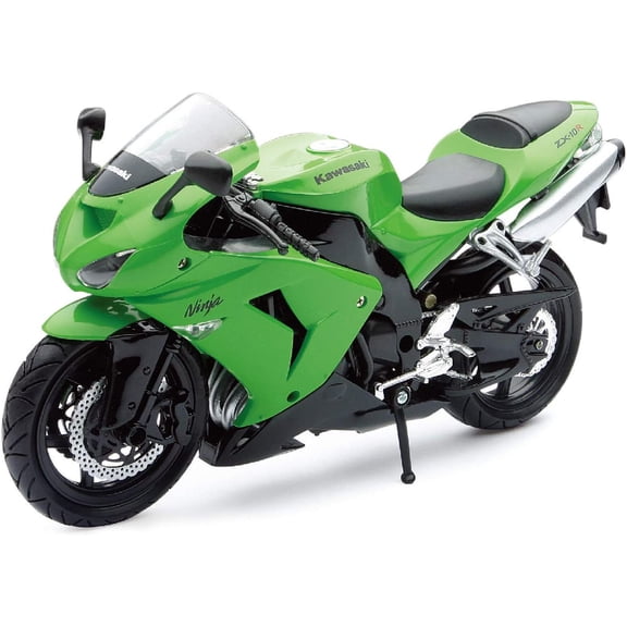NewRay Motorcycle 2006 Kawasaki Zx-10R- Sport Bike, 1:12 , Green