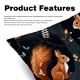 thumbnail image 2 of Squirrel Throw Pillow Covers Set of 2 - Velvet Decorative Pillow Cases with Unique Patterns, 16x16, 18x18, 20x20 Couch, Sofa - Throw Pillows for Living Room, 2 of 6