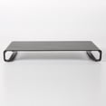 thumbnail image 6 of M&T Displays Universal Monitor Stand 31 lbs Safe Carrying Capacity, Aluminum Metal Shelf Organizer for Office Desk Accessories & TV Stands (Black) (2 Pack), 6 of 7