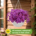 thumbnail image 2 of Armscye 28 Bundles Artificial Flowers for Outdoor,No Fade Fake Plastic Flowers,  Faux Plants for Decoration Hanging Planters Indoor Outside Garden Porch Window Box Home Wedding Farmhouse, 2 of 7