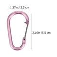 thumbnail image 2 of WHAMVOX 20 Pcs Hiking Carabiner Clip Small Carabiner Work 5.5X3.05X0.49CM, 2 of 8