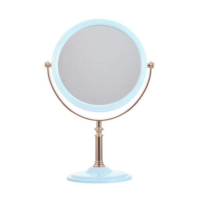 MasteelfCA Round Mirror European-style Mirror Desktop Mirror Double-sided Dressing Mirror