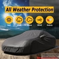thumbnail image 6 of All Weather Car Cover Fits 2013 2014 2015 2016 2017 2018 2019 2020 Lincoln MKZ , waterproof, uv-proof, easy access zipper, wind-proof, detachable straps BLACK, 6 of 7