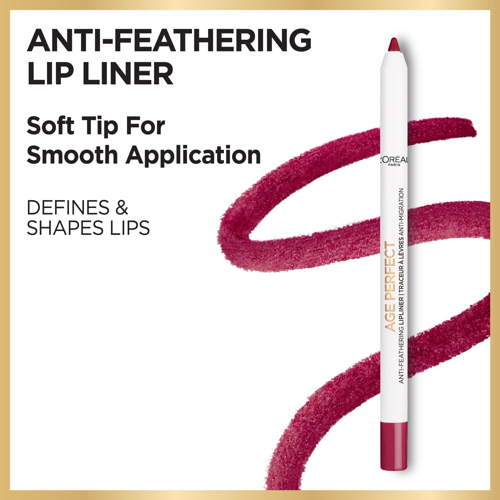 L'Oreal Paris Age Perfect Anti-Feathering Lip Liner, Bold Orchid
