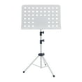 thumbnail image 1 of HILABEE Support de Partitions Réglable en Hauteur Portable Antidérapant Installation Simple Porte-Livre de Musique Pliable pour Groupe Guitare Ukulélé Violon Blanc, 1 of 9