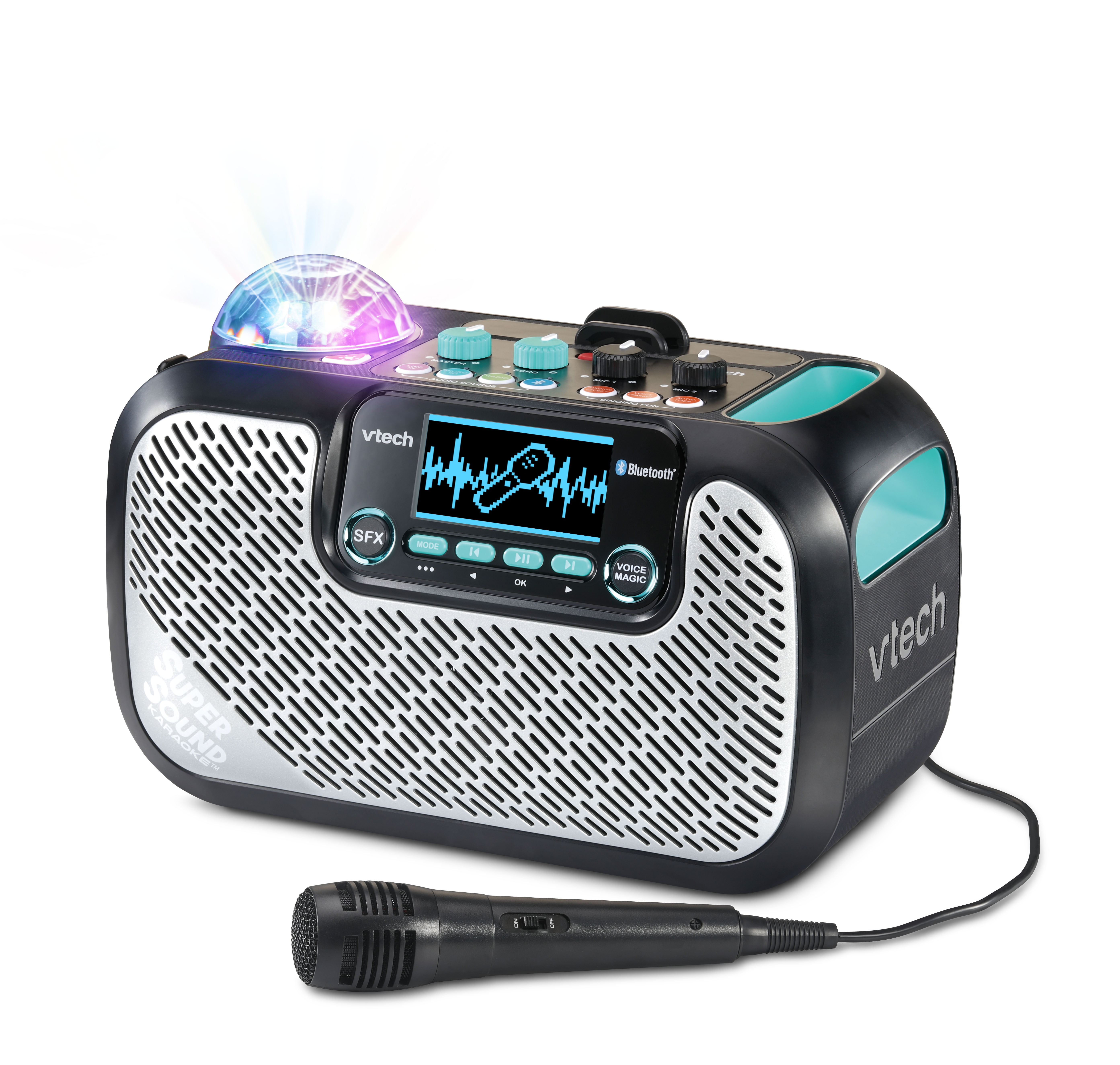 VTech® SuperSound Karaoke™ Mic and Big Sound Portable Speaker Wireless Connection