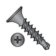 thumbnail image 1 of 10-16X2 1/2 Phillips Bugle Head Full Thread Self Drilling Drywall Screw Black Phosphate (Pack Qty 1,000) BC-1040KPG, 1 of 1