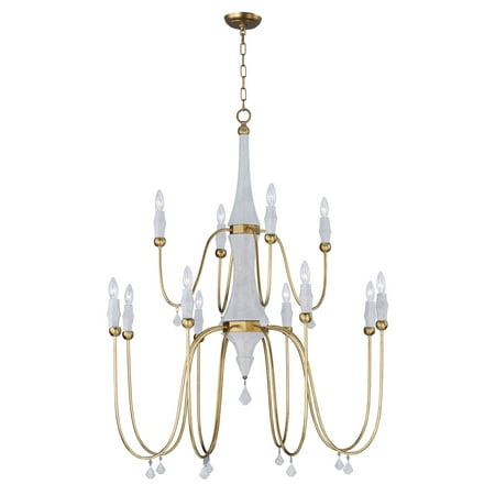 Chandeliers 12 Light Bulb Fixture With Claystone And Gold Leaf Chandeliers 12 Light Bulb Fixture With Claystone And Gold Leaf Finish Metal Wood Material Ca