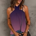 thumbnail image 2 of Pompotops Mode Femme Blouse Imprimée Sans Manches T-Shirt Débardeur d'Été, 2 of 5