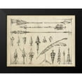 thumbnail image 2 of Harper, Ethan 14x12 Black Modern Framed Museum Art Print Titled - Arrow Schematic I, 2 of 5