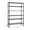 Black, variant on HOOPE Adult Storage Shelves 1 Tier Carbon Steel Dimensions: 46.06W x 17.71D x 81.88H Storage Shelves with Adjustable Shelves, Total Capacity 150 lb, Shelf Capacity 150 lb, Silver
