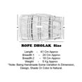 thumbnail image 2 of Naad Musical Rope Dholak/Dholki Folk Traditional Musical Instrument With Cover 2023 - Natural, 2 of 5
