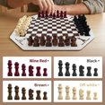 thumbnail image 3 of 4 Player Wooden Chess Board Game Set, 13.9" x 13.9" Wooden 2-4 Person Chess Game, Professional Board Game Set for Adults and Chess Enthusiasts ., 3 of 5