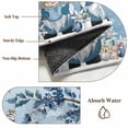 thumbnail image 6 of Large Round Rug 8Ft Washable Non-Slip, Blue Ombre Gnomes Christmas Circle Area Rugs for Living Room Bedroom, Xmas Balls Tree Snowflake Retro Indoor Floor Mats Carpet Runner for Home Decor, 6 of 8