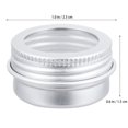 thumbnail image 2 of 15pcs 5ML Aluminium Jar Clear Screw Lid Round Storage Boxes Ointment Boxes, 2 of 6