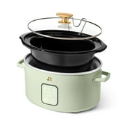 Beautiful 4Qt Slow Cooker with Touch-Activated Display, Sage Green by Drew Barrymore