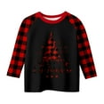 thumbnail image 4 of gcong Christmas Shirts for Girls Xmas Tree Print Raglan Long Sleeve Loose Shirts Crew Neck Tops Baggy Snowflake Blouse Size 3-12 Years, 4 of 5