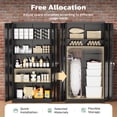 thumbnail image 2 of SUNCROWN 71-Inch Metal Storage Cabinet for Garage, Lockable Steel Cabinet with Doors and Adjustable Shelves, Black Locking Storage Unit for Office, Home, Gym, and School., 2 of 6