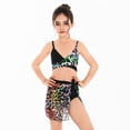 thumbnail image 6 of Weebloom Toddler Girl Swimsuit Two Piece Leopard Print Bikini Tankini Top Bottom Swimwear Kids Bathing Suit Black Size 2-3 Years, 6 of 6