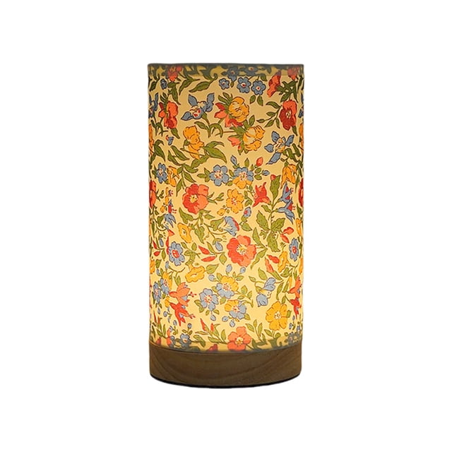 Wdhugt Fabric Table Lamp B Style Bedside Night Light With Wood Base For Bedroom Dormitory Study Desk Ambient Lighting Decoration 7.87X3.94X3.94 Inch Khaki Color Lamp Shade B