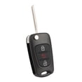 thumbnail image 4 of Replacement Car Key, Flip Remote Black Key Fob Shell Pad Folding  Key Fob Battery Replacement, For Key Car, 4 of 8