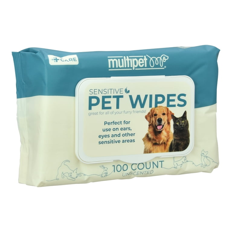 Multipet Sensitive Area Pet Wipes, 100 Count photo 3