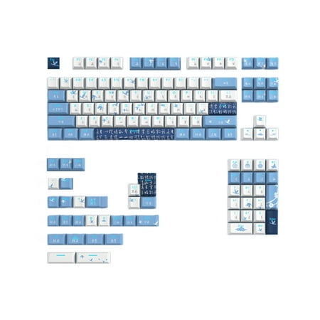 

TINYSOME 108/135PCS Two-color Injection Backlit Keycaps Thick PBT Keycap Set Mechanical