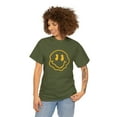 thumbnail image 2 of Blurry smiley face graphic t shirt  Unisex Heavy Cotton Tee, 2 of 8