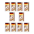 thumbnail image 3 of Cheapark World Game Flag Tattoo Sticker 10 Pack Sports Event Patriotic Party Favor Body Decor Supply, 3 of 6