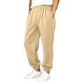 thumbnail image 2 of BOOMNY Boys Baggy Sweatpants Straight Leg Pants For Boys Trendy Solid Color Elastic Waist Drawstring Athletic Jogger Pants With Pocket, 2 of 5