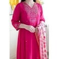 thumbnail image 3 of KLOSIA Women Embroidery Kurta and Pant Set with Dupataa - Indian Ethnic Traditional Wear Kurta Set, 3 of 7
