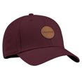 thumbnail image 1 of NEW Cleveland Golf Maroon Leather Patch Adjustable Golf Hat/Cap, 1 of 2