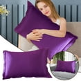thumbnail image 1 of Solid Color Silk Pillowcase Silk No Zipper Envelope Pillow Pillow Cover, 1 of 6