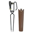 thumbnail image 1 of Pinzas para leña de alta resistencia, pinzas de acero al carbono para fogatas, herramientas para chimeneas exteriores, para barbacoas y camping., 1 of 8