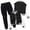 Black, variant on larppty Girls Sweatpants Set - 2 Piece Soft Fleece Varsity Jacket and Sweatpants for Girls Sweatsuit Activewear Set (7-8 Years,Blue)